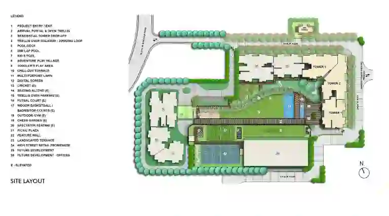 Jashn Golf Estate Lucknow Master Plan Layout